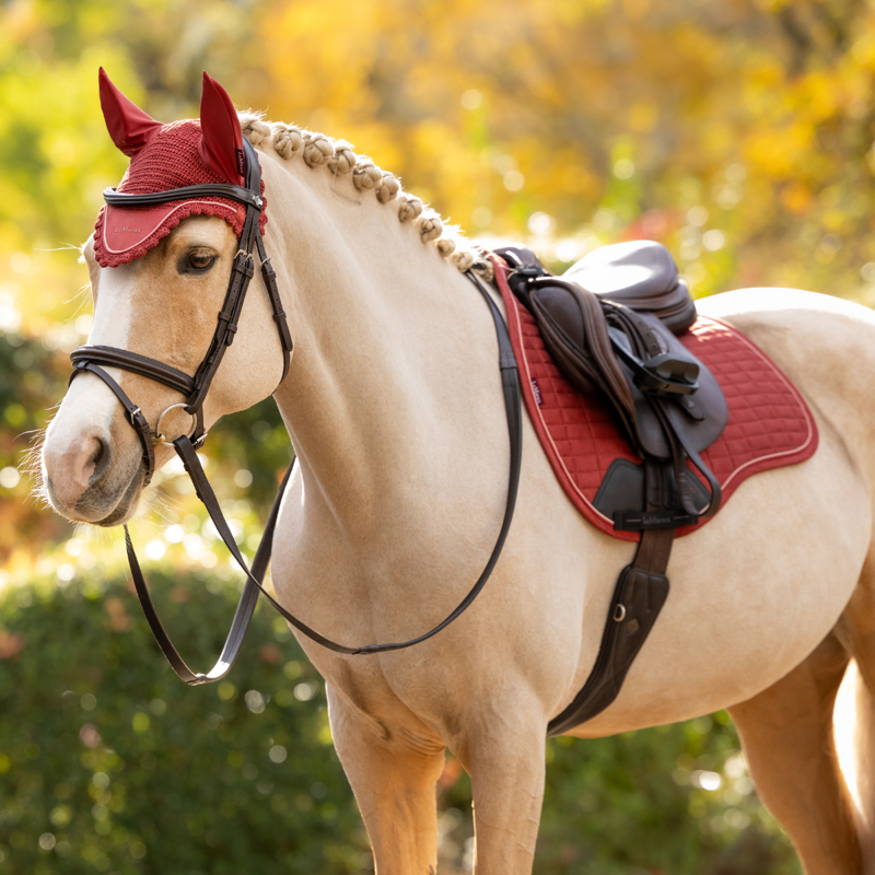 LeMieux Classic Fly Hood - Russet-2