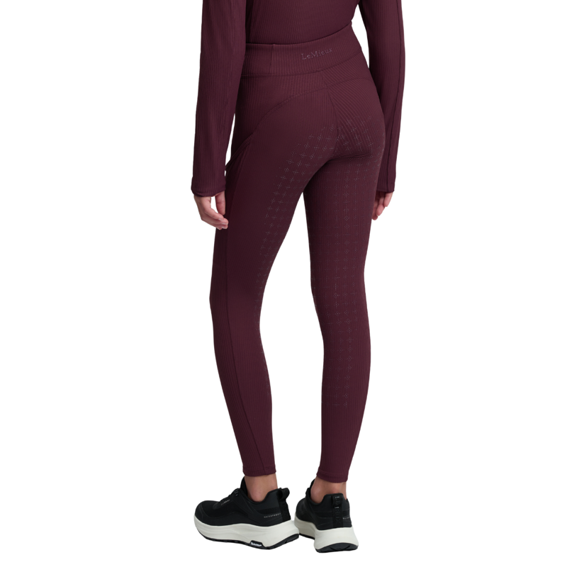 LeMieux Young Rider Orla Ribbed Pull Ons - Bramble-2