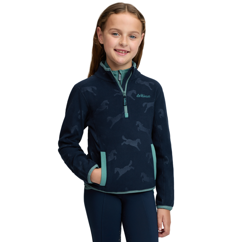 LeMieux Mini Maggie Horse Fleece - Navy-1