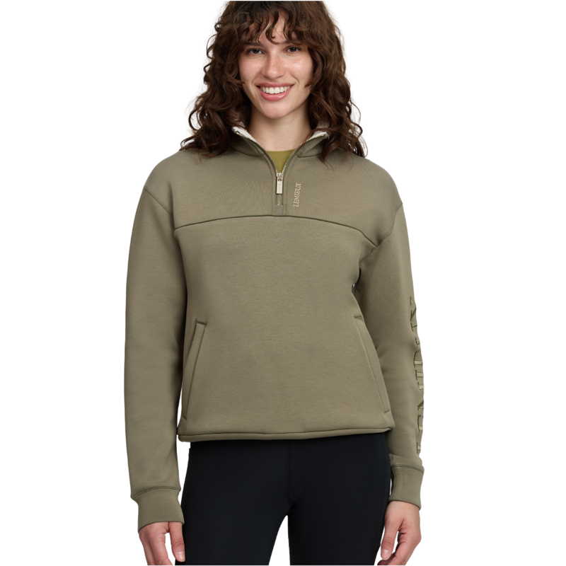 LeMieux Scarlet Quarter Zip Sweat - Willow Green-1