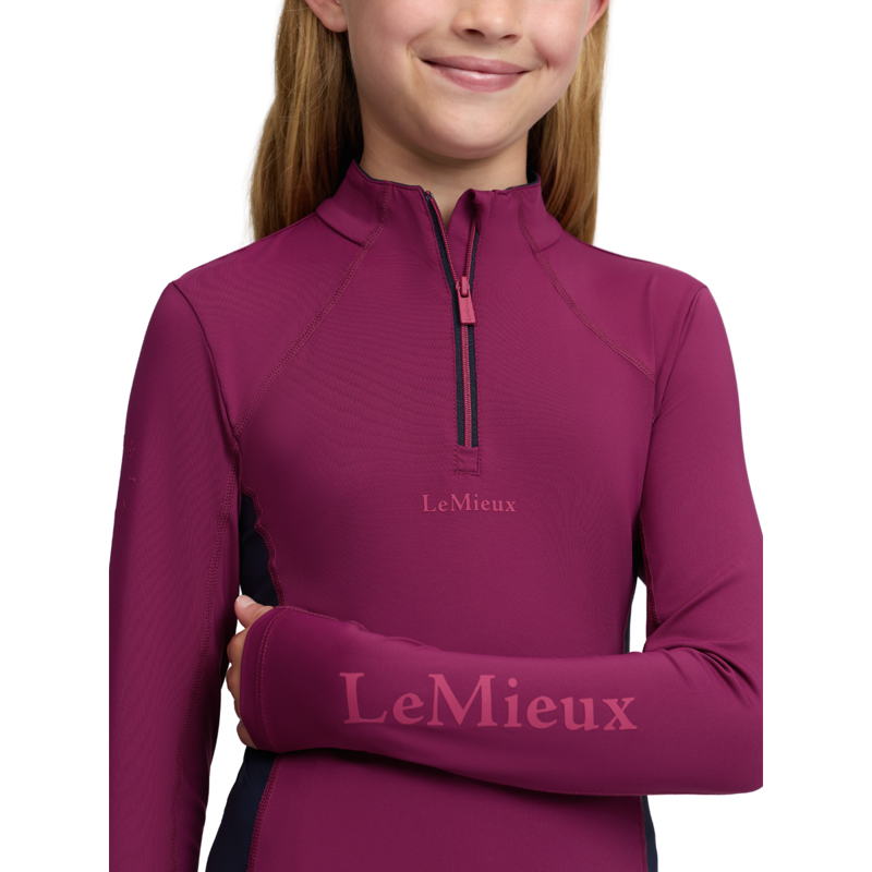 LeMieux Young Rider Classique Base Layer - Blackberry-3