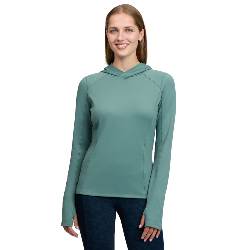 LeMieux Heidi Hooded Mid Layer - Aloe-2