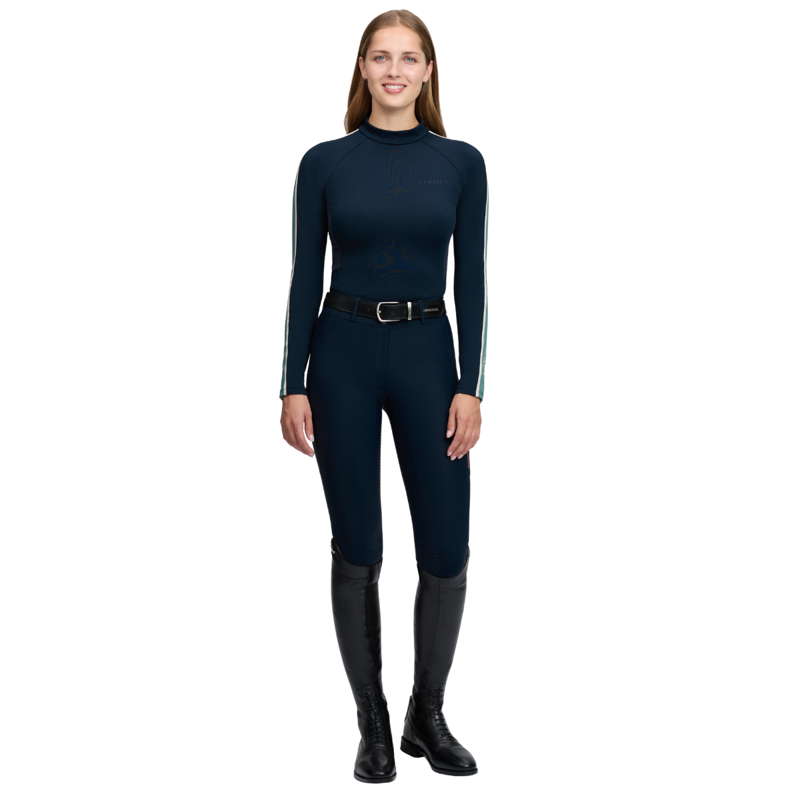 LeMieux Talia Turtle Neck Base Layer - Navy-4