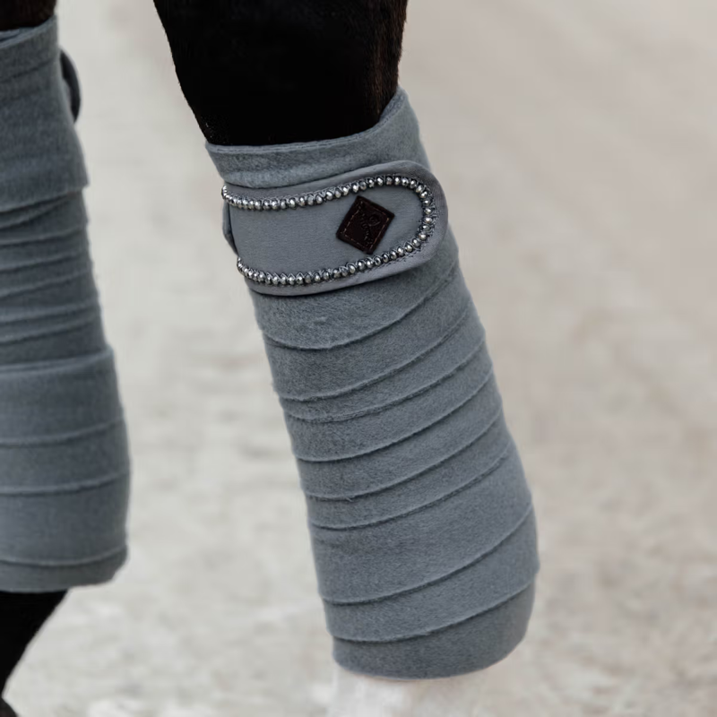 Kentucky Pearls Polar Fleece Bandages - Grey-2