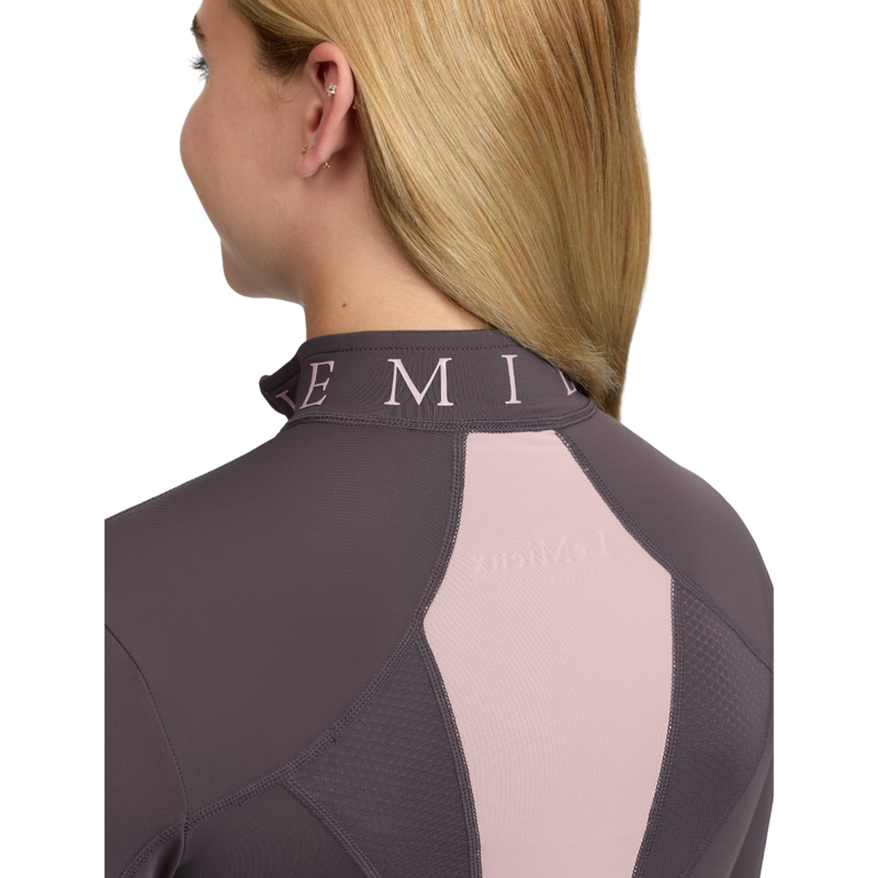 LeMieux Young Rider Mia Mesh Base Layer - Cocoa-4
