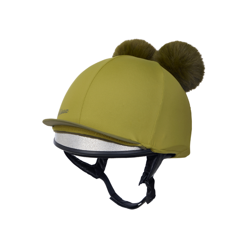 LeMieux Mini Double Pom Hat Silk - Gooseberry-2