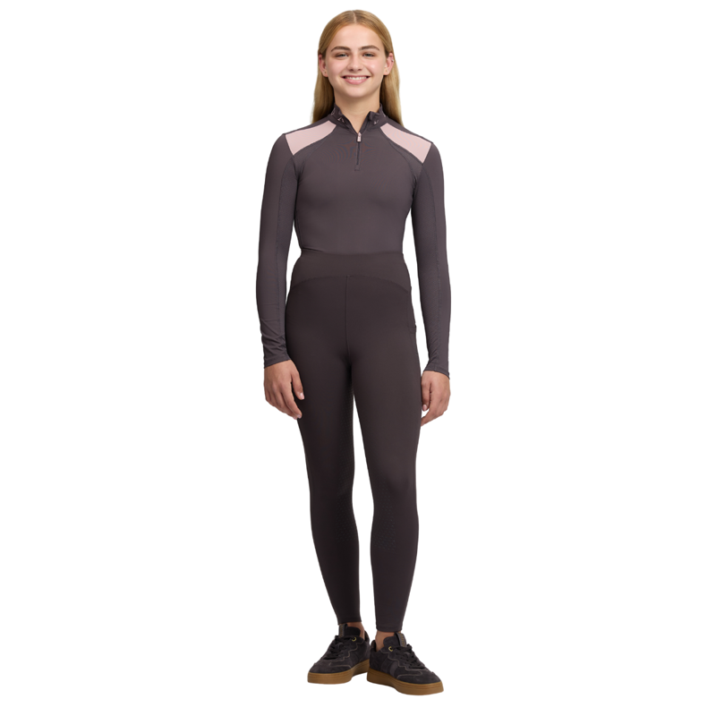 LeMieux Young Rider Nell Brushed Pull Ons - Cocoa-5