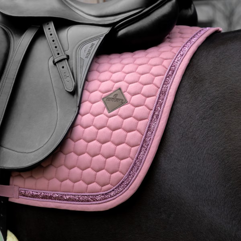 Kentucky Glitter Band Dressage Saddlepad - Fuchsia-2