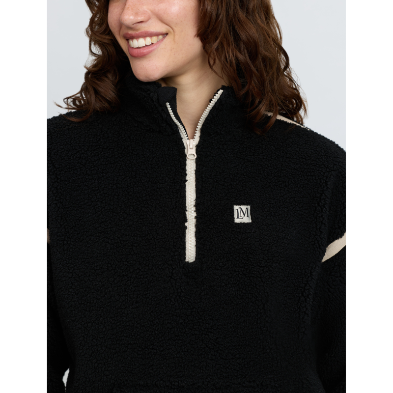 LeMieux Avery Teddy Quarter Zip Fleece - Black-3