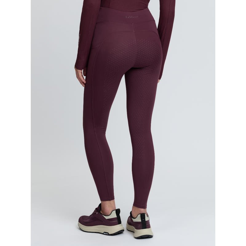 LeMieux Natalie Brushed Pull On Riding Tight - Bramble-2