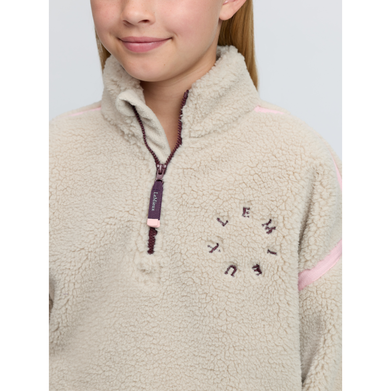 LeMieux Young Rider Jody Teddy Fleece - Stone-3