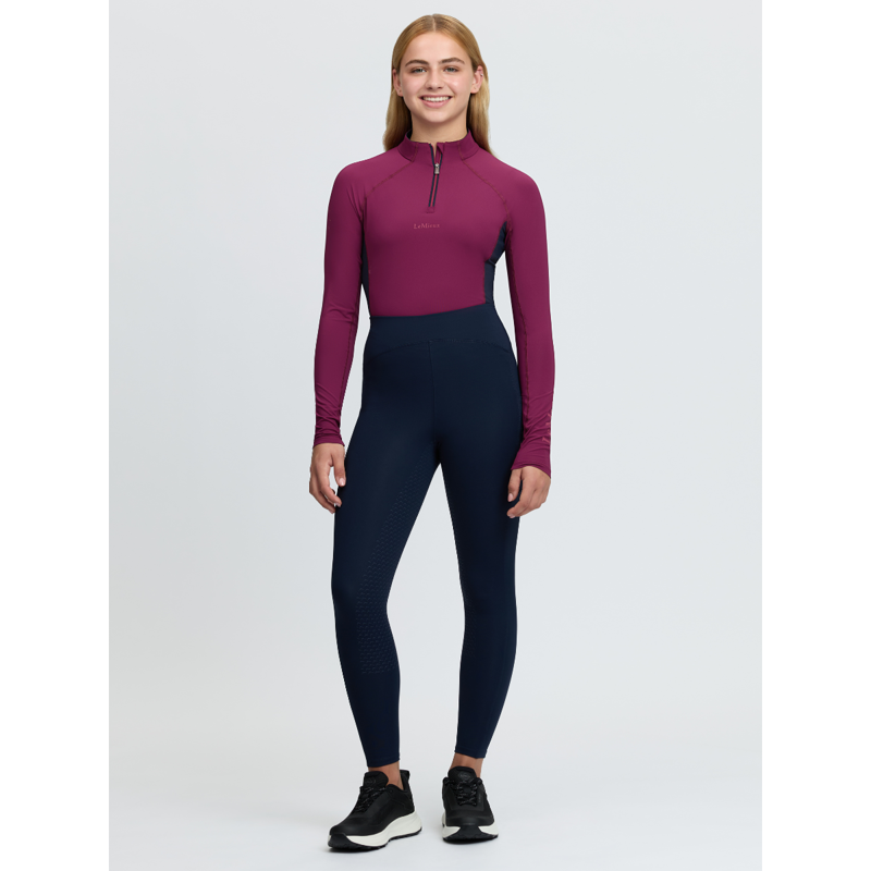 LeMieux Young Rider Nell Brushed Pull Ons - Navy-3