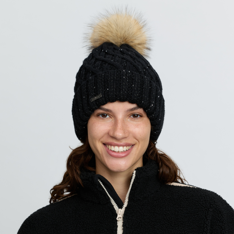 LeMieux Bernie Sequin Beanie - Black-1