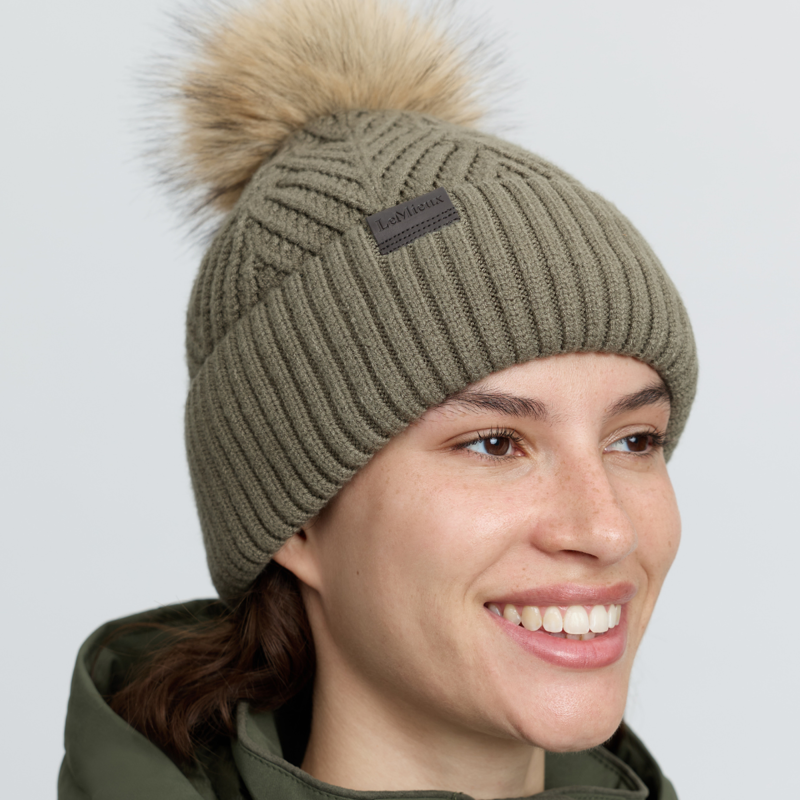 LeMieux Clara Knit Beanie - Willow Green-2