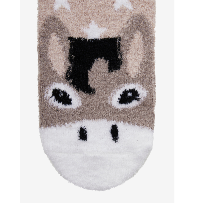 LeMieux Fluffy Character Socks - Donkey-2