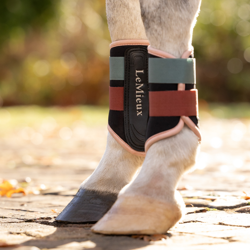 LeMieux Air-Tek Grafter Brushing Boots - Aloe/Spiced Earth-2