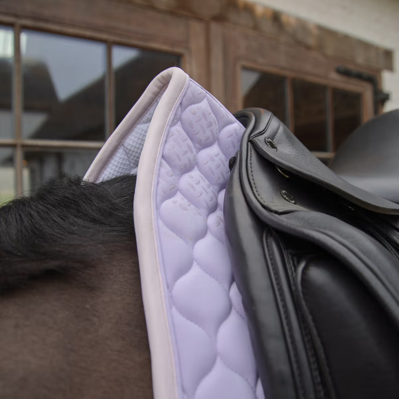 Kentucky Softshell Onion Quilt Dressage Saddlepad Full - Light Purple/Light Rose-2