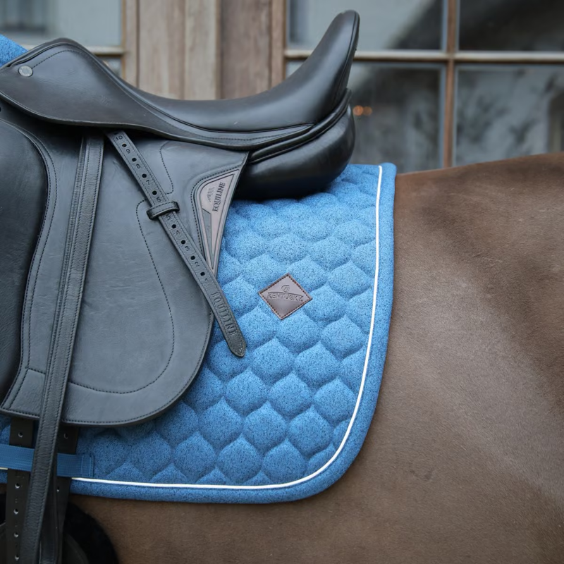 Kentucky Melange Dressage Saddlepad Full - Navy-2