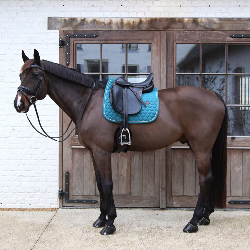 Kentucky Melange Dressage Saddlepad Full - Dark Green-2