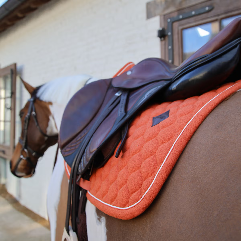 Kentucky Melange Jumping Saddlepad Full - Orange-2