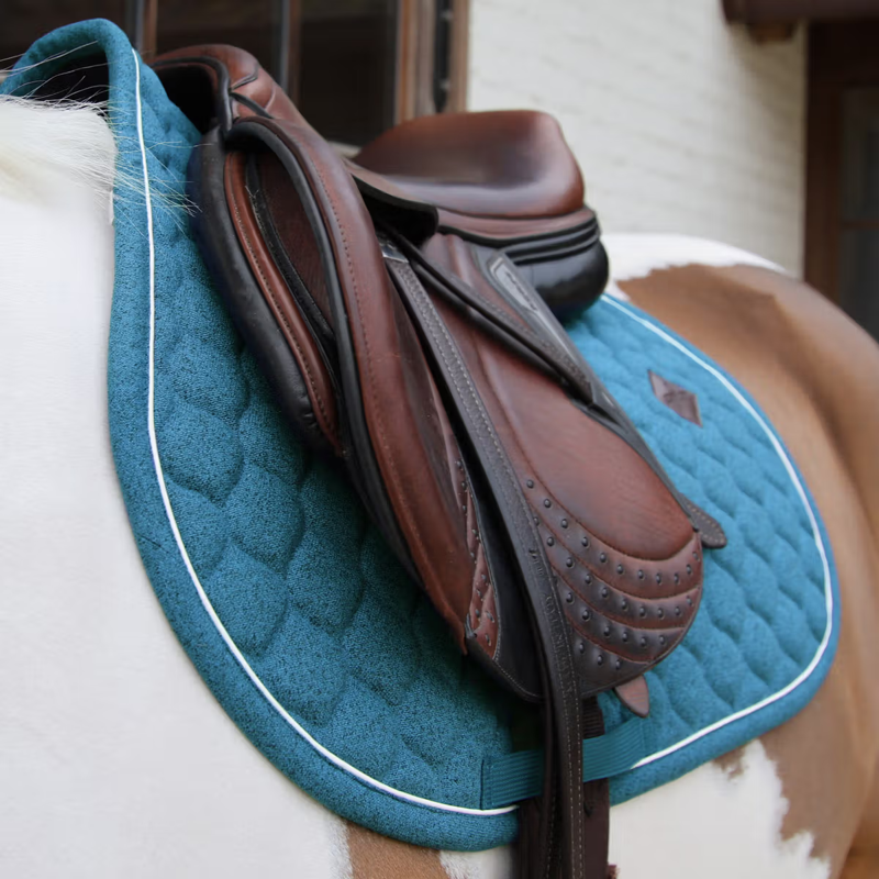 Kentucky Melange Jumping Saddlepad Full - Dark Green-2