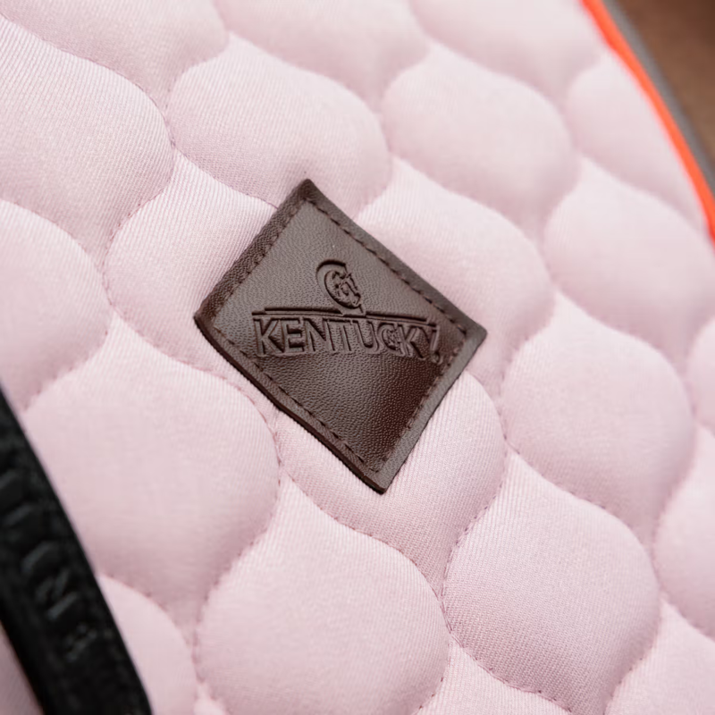 Kentucky Onion Quilt Neon Leather Dressage Saddlepad Full - Lavender-2