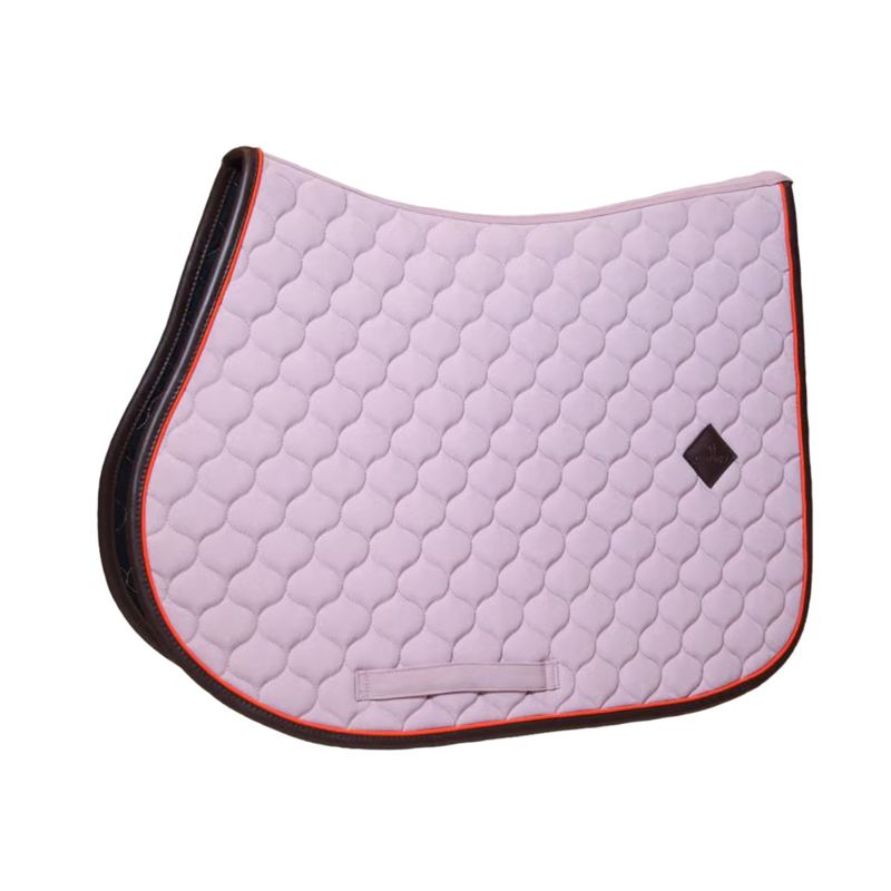 Kentucky Onion Quilt Neon Leather Jumping Saddlepad Full - Lavender-2