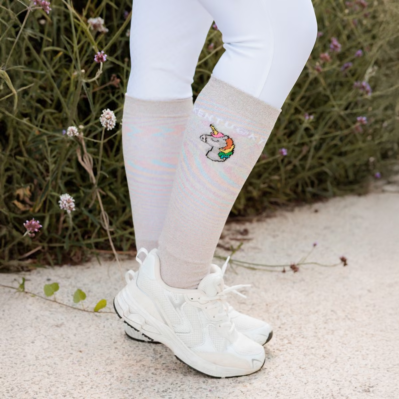 Kentucky Glitter Socks 3 Pack - White Unicorn Glitter-2