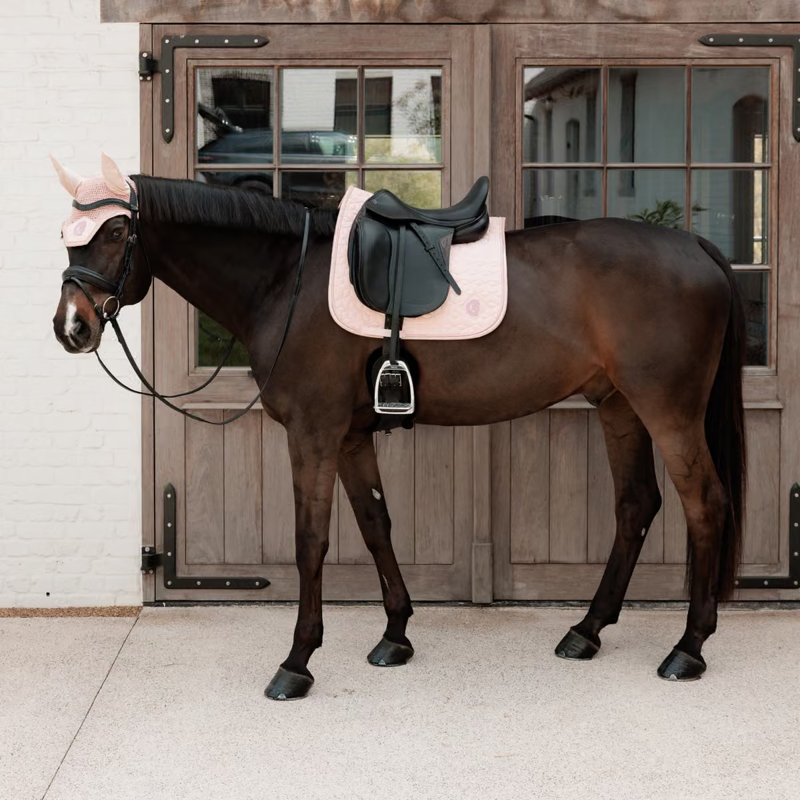 Kentucky Glitter Sparkling Dressage Saddlepad Full - Old Rose-2
