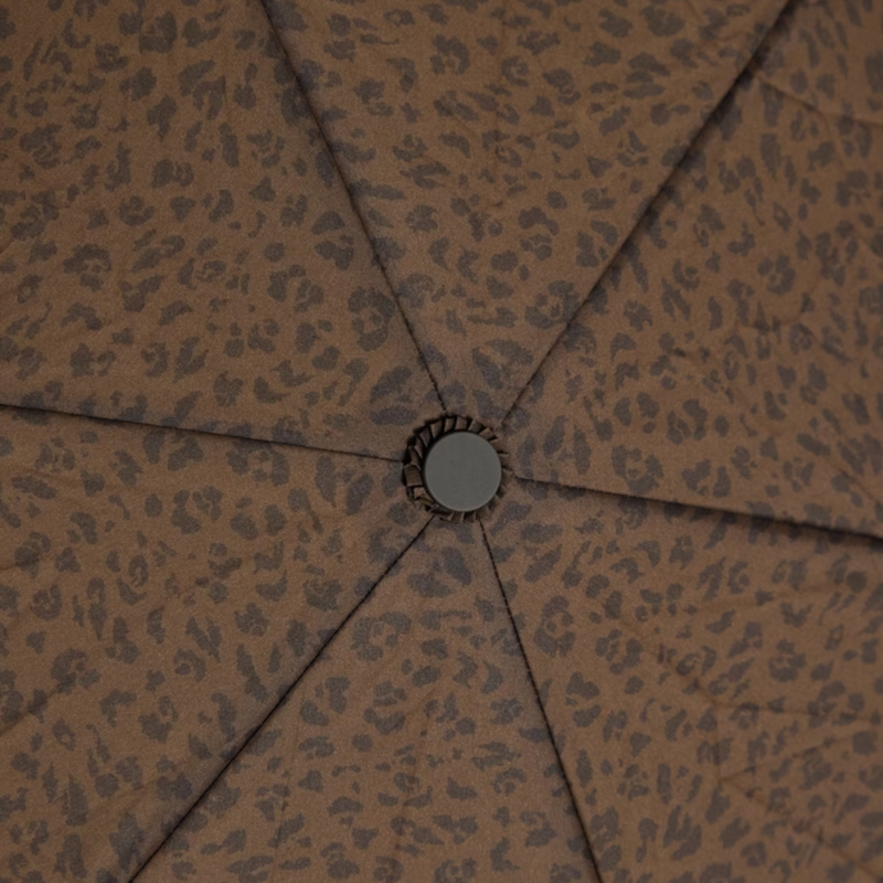 Joules Ladies Umbrella - Brown Leopard-2