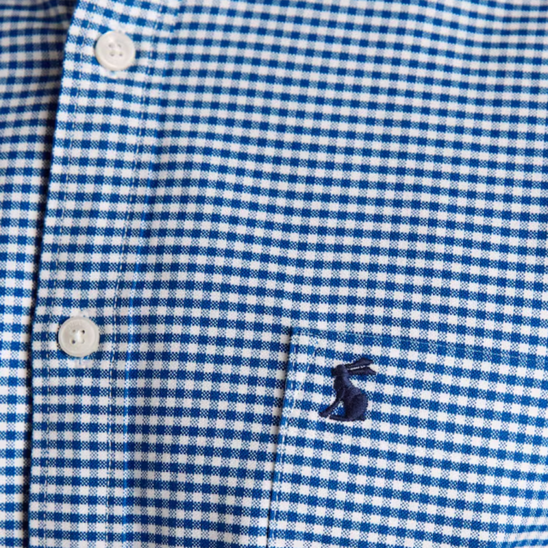 Joules Men's Oxford Gingham Classic Fit Shirt - Navy Check-6