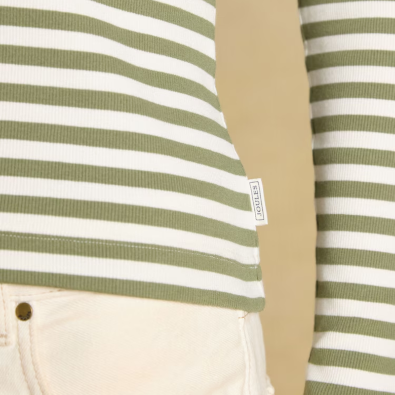 Joules Ladies Sophie T-Shirt - Khaki Green-5