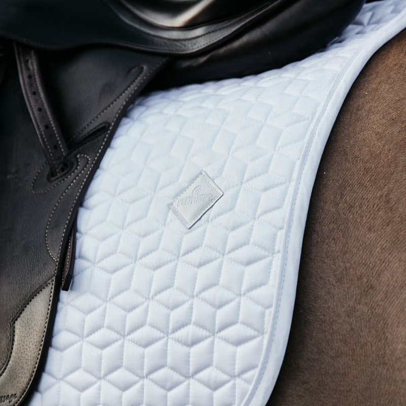 Kentucky Classic Dressage Saddlepad - White-2