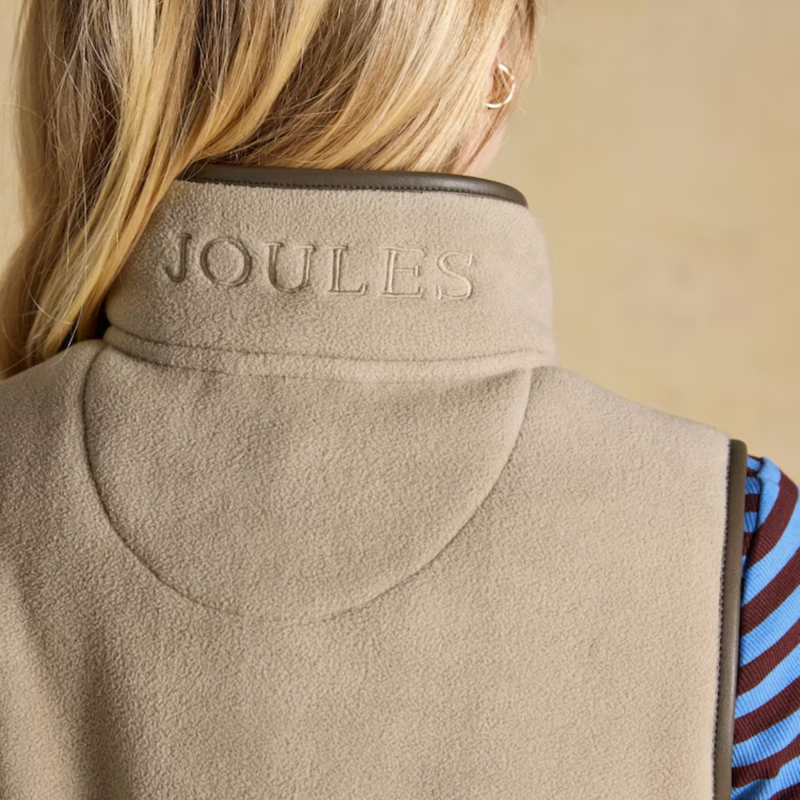 Joules Ladies Heritage Gilet - Mink Brown-4