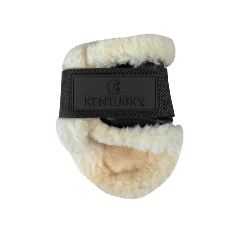 Kentucky Vegan Sheepskin Young Horse Fetlock Boots - Black-2
