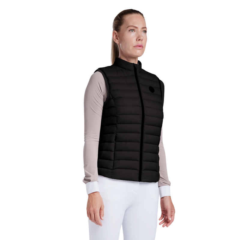 Cavalleria Toscana Women's Lightweight Comfort Nylon Gilet - Black