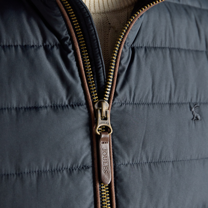 Joules Men's Heritage Padded Gilet - Navy-3