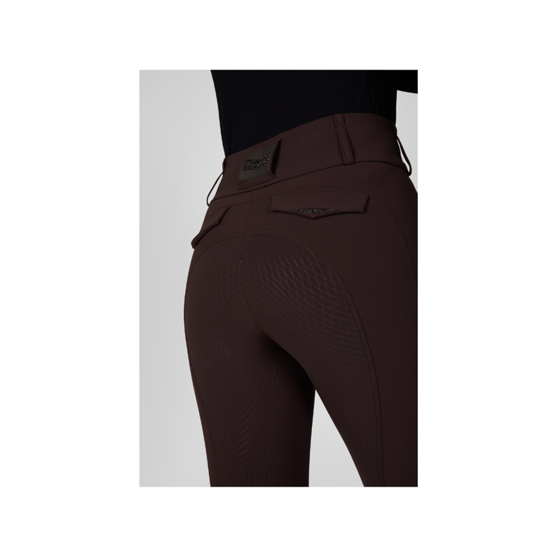Pikeur Ladies Cantira Matrix GripTec Breeches - Chocolate Brown-3