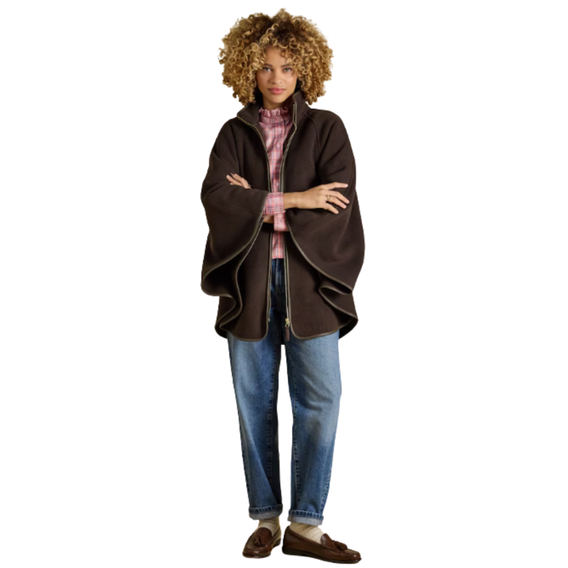 Joules Ladies Heritage Cape - Chocolate Brown-2