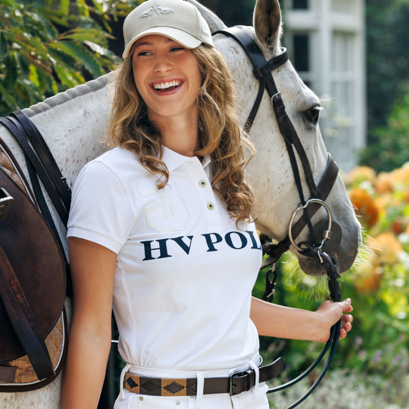 HV Polo Ladies Favouritas EQ Polo Shirt - White-2