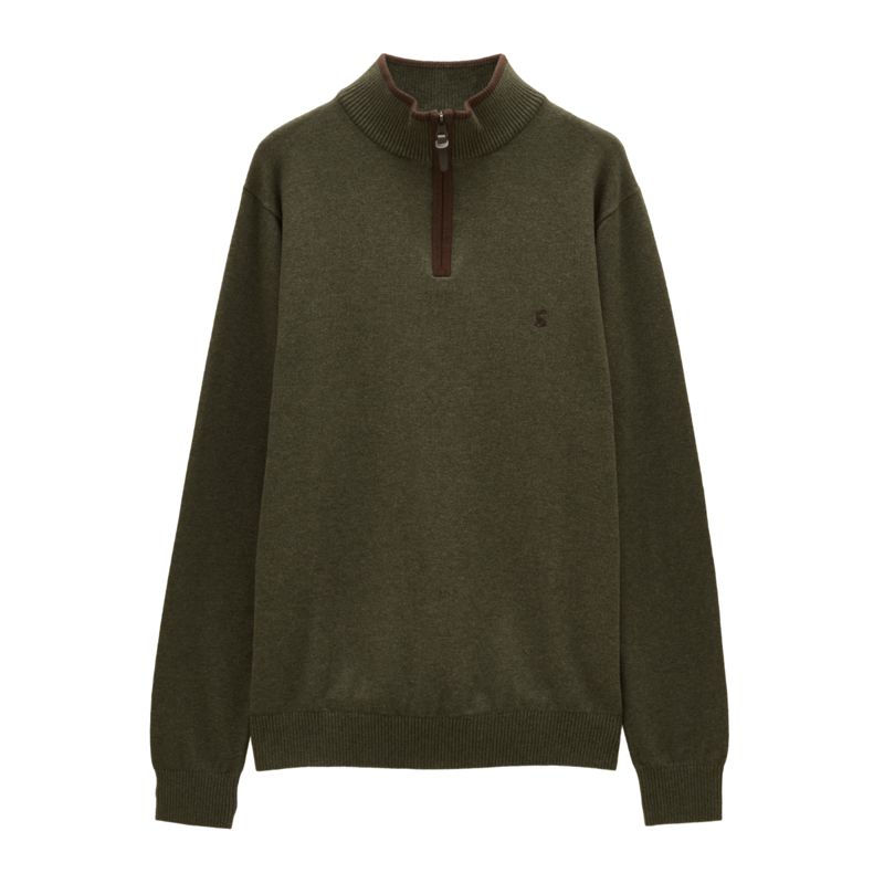 Joules Men's Hillside 1/4 Zip - Green-2