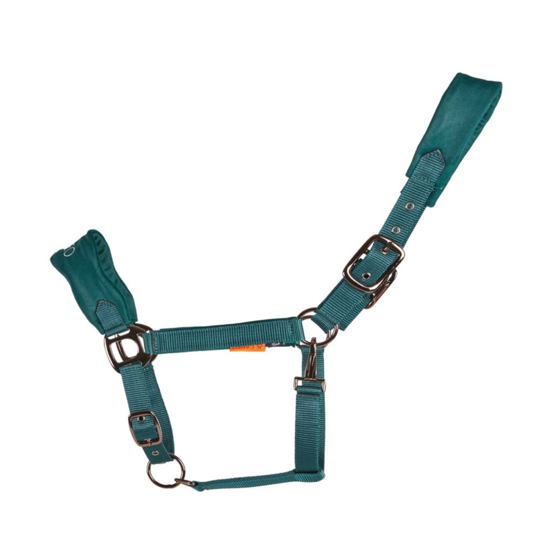 Cameo Suede Elite Headcollar and Leadrope - Evergreen-3