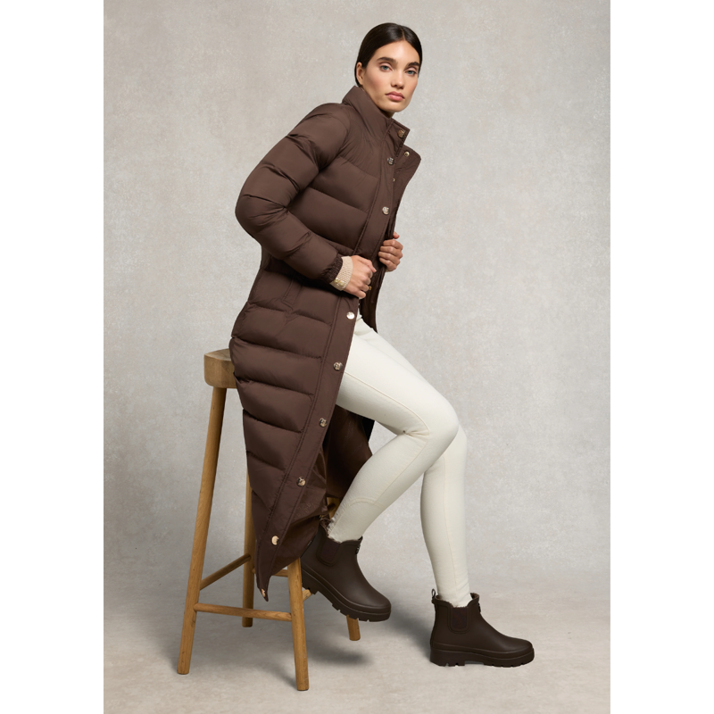 Holland Cooper Sherpa Lined Chunky Chelsea Wellington - Chocolate-5