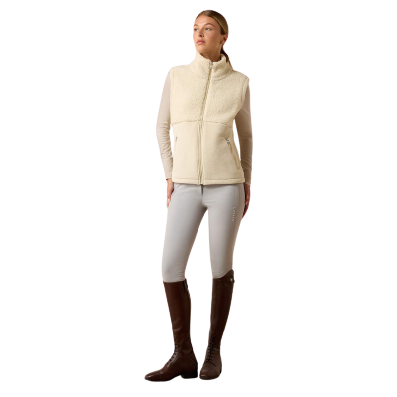 Ariat Women's Laviolette Full Zip Vest - Almond Milk-2