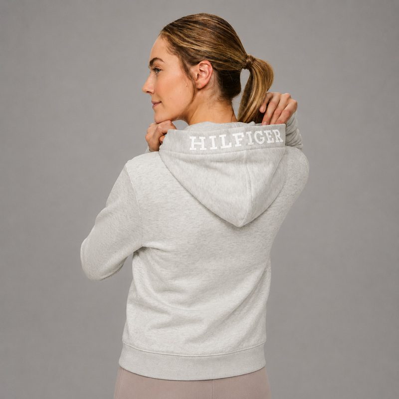 Tommy Hilfiger Unisex Grove Hoodie - Ecru-2