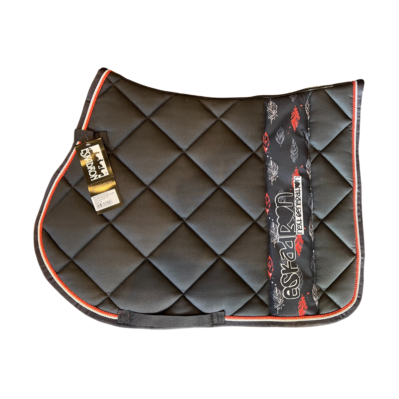 Eskadron Big Square Cotton Saddlecloth - Anthracite 