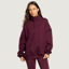 Gym + Coffee Women's Snap Collar Sierra Sweatshirt - Cherry Crush