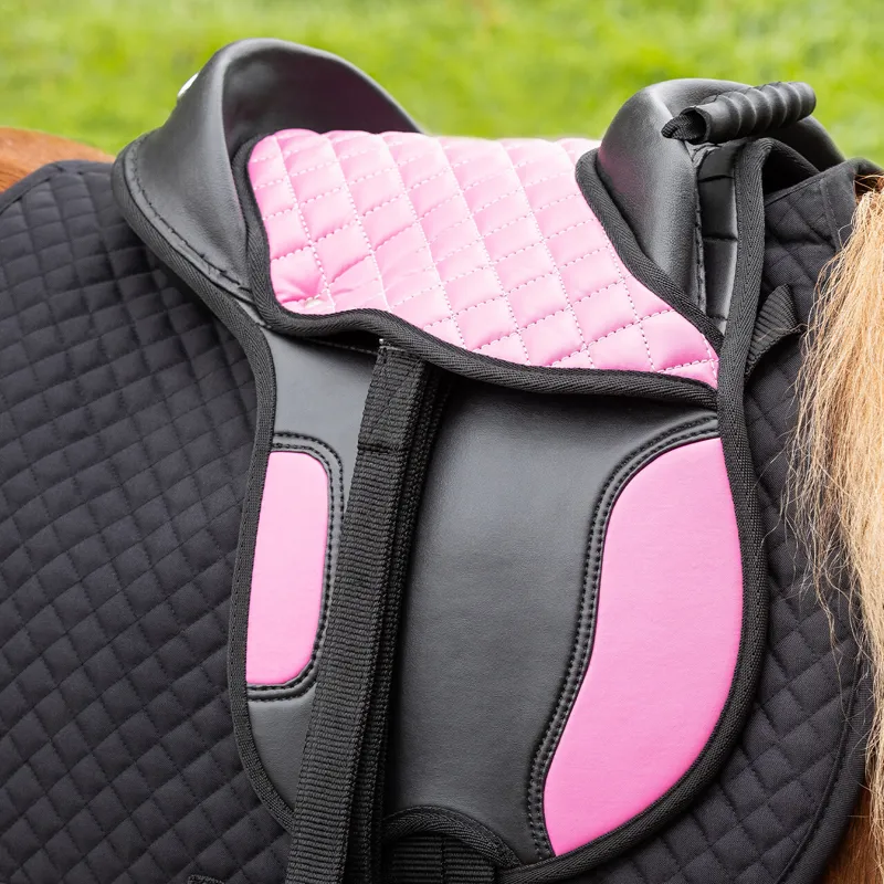 QHP Shetland Saddle - Pink-2