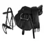 QHP Complete Saddle Set - Black - Pony