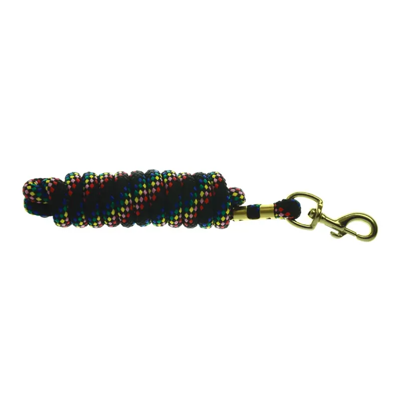Hy Equestrian Plaited Leadrope - Black Multi